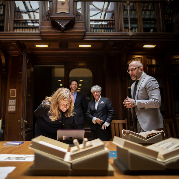 Penn President 2022 Libraries Visit