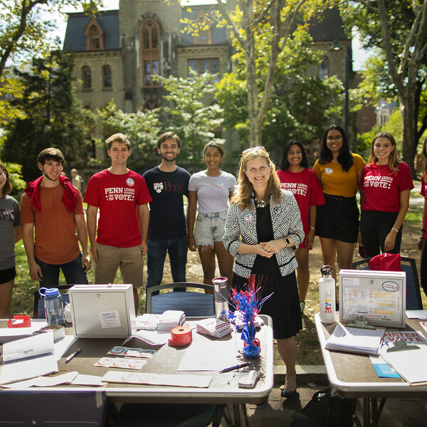 Penn President 2022 Penn Leads the Vote National Voter Registration Day