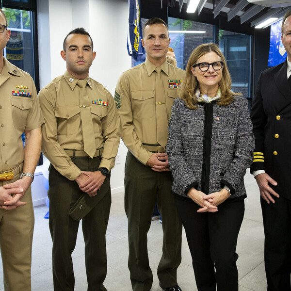 Penn President 2022 Veterans Day Flag Raising Ceremony