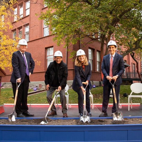 Penn President 2022 Weitzman Groundbreaking Ceremony