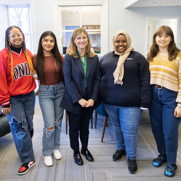 Penn President 2022 Penn Women's Center Visit