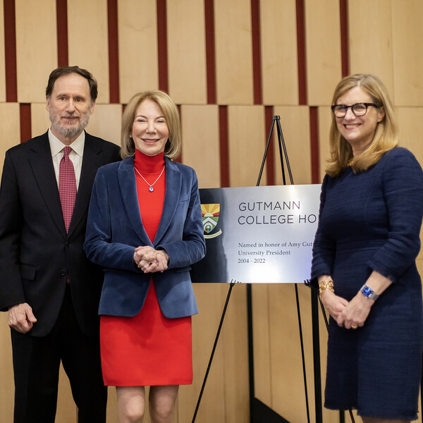 Penn President 2023 Gutmann College House Celebration