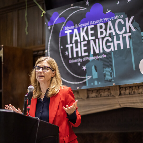 Penn President 2023 Take Back the Night