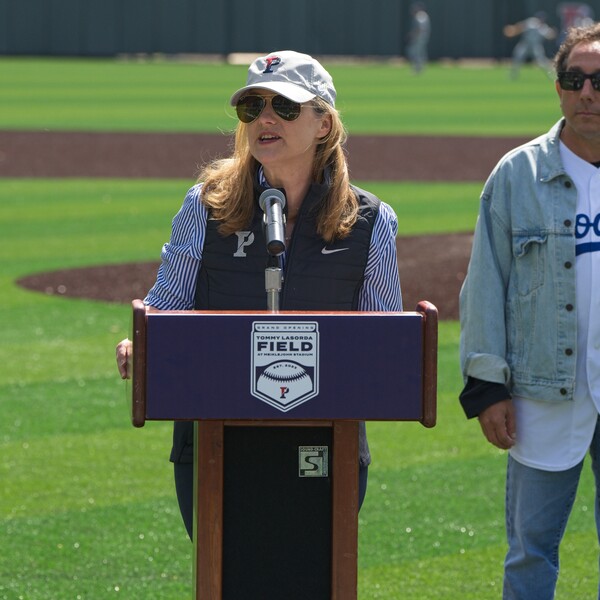 Penn President 2023 Baseball Field Dedication