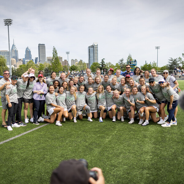 Penn President 2023 Women's Lacrosse Game