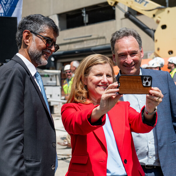 Penn President 2023 Amy Gutmann Hall Topping Off Ceremony