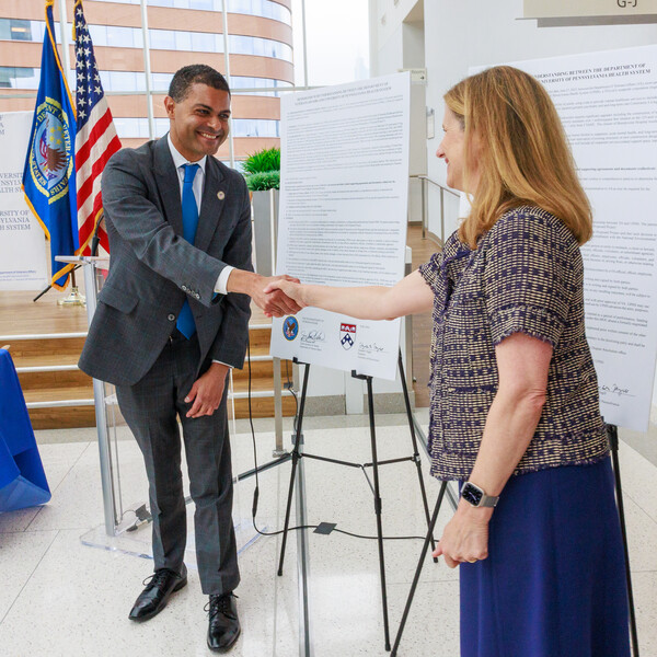 Penn President 2023 - Penn Medicine and Department of Veterans Affairs MOU Signing